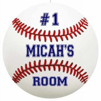 MICAH'S Bedroom 14" Round Metal Sign Boys Room Wall Decor Gift 100140030149
