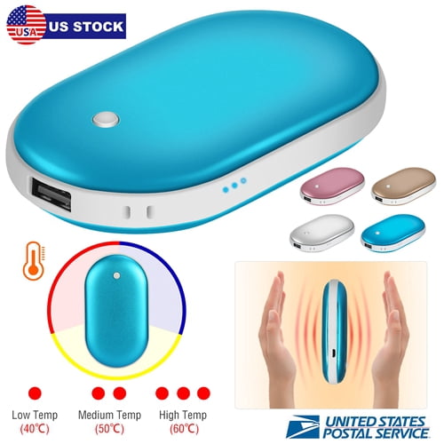 Portable Hand Warmer 5000mAh Power Bank Rechargeable Pocket Warmer Double Sided Heating Handwarmer