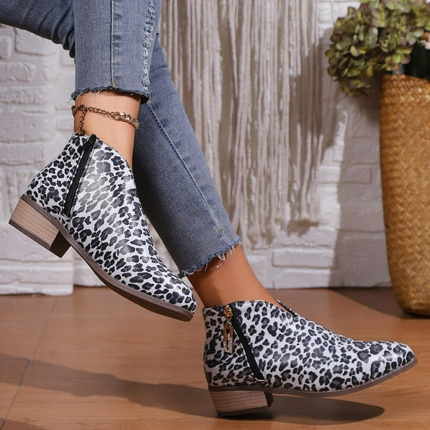 Leopard print boots walmart 2025