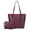 Grape Purple, variant on BBOO 2Pcs Set,Handbag for Women Tote Bag PU Leather Large Shoulder Bag Top Handle Satchel Purses and Wallet