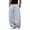 Light Gray, variant on Domuza Men's Baggy Wide Leg Sweatpants Oversized Track Pants Drawstring Y2K Casual Trousers with Pockets Black L