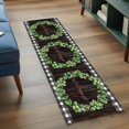 thumbnail image 4 of Spring Eucalyptus Leaves 2'x6' Runner Rug, Farmhouse Botanical Brown Wood Washable Non-Slip Area Rugs for Hallway Kitchen Floor Bedroom Entryway, StainResistant Laundry Carpet Decoration Indoor Mat, 4 of 9