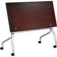 thumbnail image 3 of Lorell, Mahogany Flip Top Training Table, 1 Each, 3 of 7