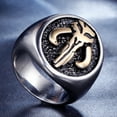 thumbnail image 4 of ZMY Home Stainless Steel Rings Mando's Mythosaur Signet Ring for Men Women (12), 4 of 6