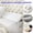 White, variant on Wedge Positioning Triangle Pillow fills the 0-7 inch gap between the headboard or mattress and the wall(Gray)