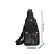 thumbnail image 3 of Riñonera para Hombre, Moderna Mochila Deportiva Inclinada, Tela Oxford Impermeable, Correa Ajustable, Gran Capacidad, Cómoda Bandolera, Ideal para Viajes Informales, Tamaño 16 × 15 × 10 Cm, 3 of 6