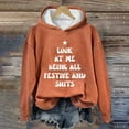 thumbnail image 1 of Prix Réduit! Aqestyerly Hauts de Noël pour Femmes Liquidation Femmes Imprimé de Noël Col Rond Manches Longues Pull Ample, 1 of 3