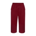 thumbnail image 4 of Bovemsi Casual Pants for Women Women's Linen Wide Leg Loose High Waist Beach Haren Pockets for Summer Travel, 4 of 9