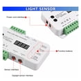 thumbnail image 3 of 10m/Set Pixel LED Stair Railing Controller PIR Motion Daylight Sensor WS2811 RGB Pixel Strip Dimmer Indoor Light 12V 100W Power, 3 of 7