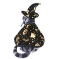 thumbnail image 6 of Pet Halloween Costume Cape And Wizard Hat Cats Funny Holiday Clothes for Halloween Night for Kitten Small Medium Outfit, 6 of 6