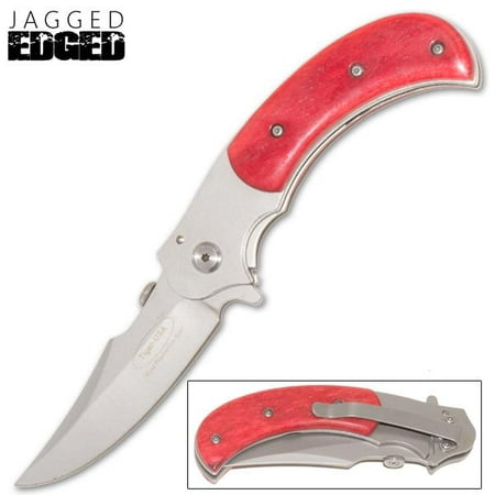Skinning Knife Assisted Opening (Red Bone) (Best Hunting And Skinning Knives)