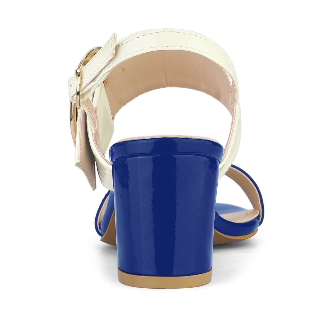 Unique Bargains Women's Slingback Block High Heel Sandals