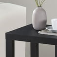 thumbnail image 4 of Kings Brand Furniture Zayne Modern Square Wood Parsons Side End Table for Bedside Use, Nightstand, Bedroom, Living Room, or Office (Black), 4 of 6