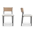 thumbnail image 6 of Moe's Home Collection Foley Dining Chair Fabric White, 6 of 7
