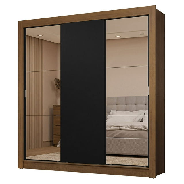 Ropero Closet Madesa Nobre 3 Puertas 2 Espejos MN 2
