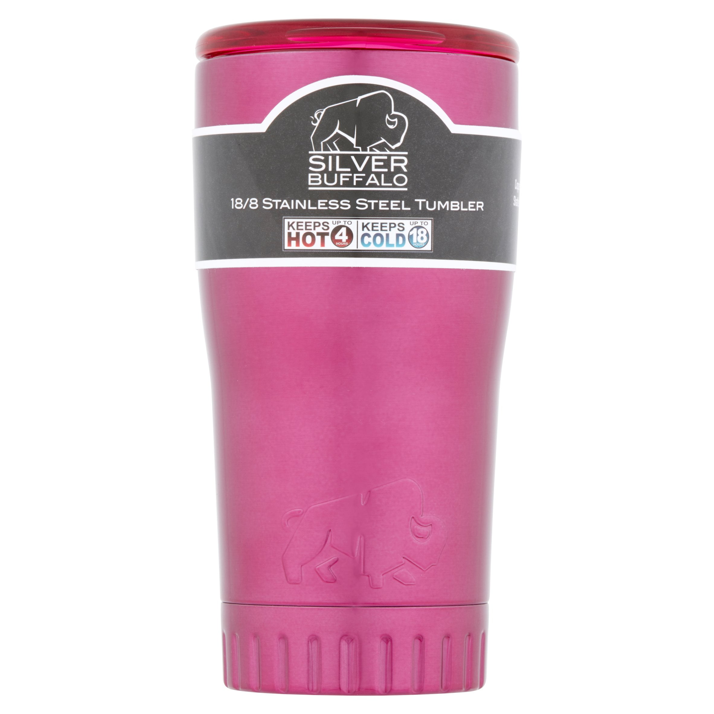 Silver Buffalo Stainless Steel Insulated Tumbler, 20 oz., Pink