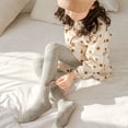 thumbnail image 4 of Kid Baby Toddler Cotton Warm Pantyhose Stockings Baby Tights Candy Color Tight BLACK M(4-6 YEARS OLD), 4 of 8