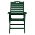 thumbnail image 2 of WestinTrends Malibu HDPE Adjustable Highback Folding Patio Dining Chair, Dark Green, 2 of 15