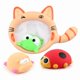 thumbnail image 1 of Baby bath water toy - Baby Bath Toys for Luminous Animals Set, Bath Time Toy Bathroom Wall Bathtub Tub Shower Kids Baby Infant Girls Boys Age 18months and up（Cat fishing with 3 animals）, 1 of 3