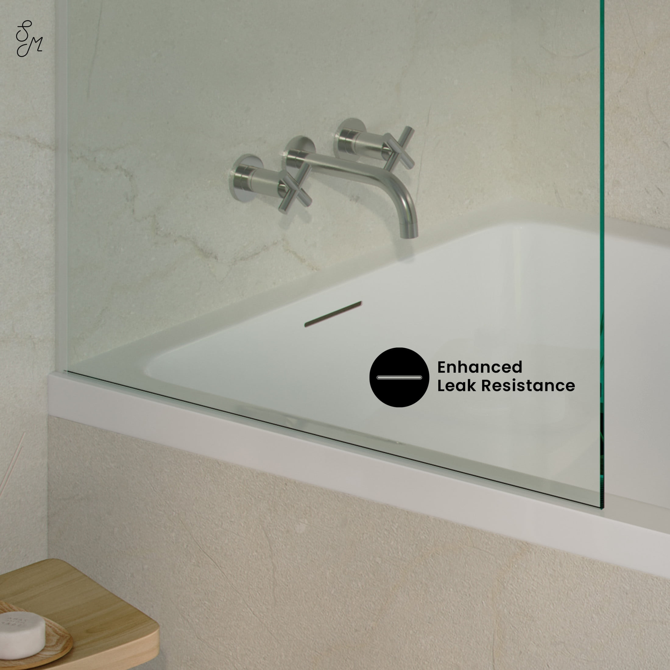 Voltaire 72 x 36 Left Drain Soaking Alcove Bathtub in Glossy White with Integrated Armrest