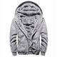 thumbnail image 3 of Sudadera con capucha y cremallera de forro polar para hombre, chaquetas de manga larga, sudadera gruesa, sudadera informal con capucha, 3 of 5