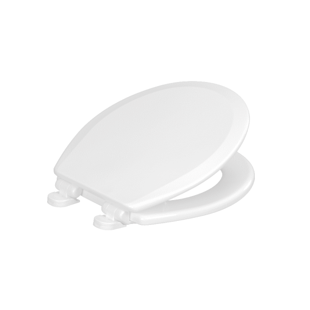 Centoco 700SC301 Round Molded Wood Toilet Seat Featuring Safety Close
