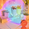 thumbnail image 2 of Sunset Projection Night Light Cute Fashion Portable Table Lamp RGB Aluminum Alloy Atmospheres Lighting Tool for Home Bedroom Type 2 Rainbow, 2 of 9