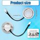 thumbnail image 1 of 2pcs Range Hood Light Bulbs, Stainless Steel Range Hood LED Light Replacement Recessed Kitchen Range Hood Light, 1 of 3