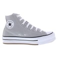 thumbnail image 2 of Converse Chuck Taylor All Star Eva Lift High PS Girls Shoes Size 4.5, Color: Totally Neutral/White/Black, 2 of 5