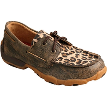 

Twisted X Boots Boys YDM0028 Twisted X Driving Mocs 5.5 Youth Leopard