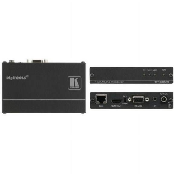 Kramer Electronics 50-80022090 HDMI Bidirectional RS 232 & IR Over HDBaseT Twisted Pair Receiver