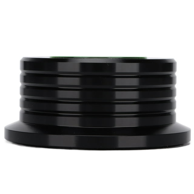 Aluminum Turntable Disc Clamp with Bubble Leveling, LP Record Weight Stabilizer for Improved Sound Quality, Universal Fit