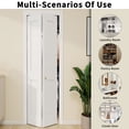 thumbnail image 5 of Interior White Primed Shaker 2 panel Solid Wood Core Bifold Closet Doors With Hardware Kit, 5 of 10