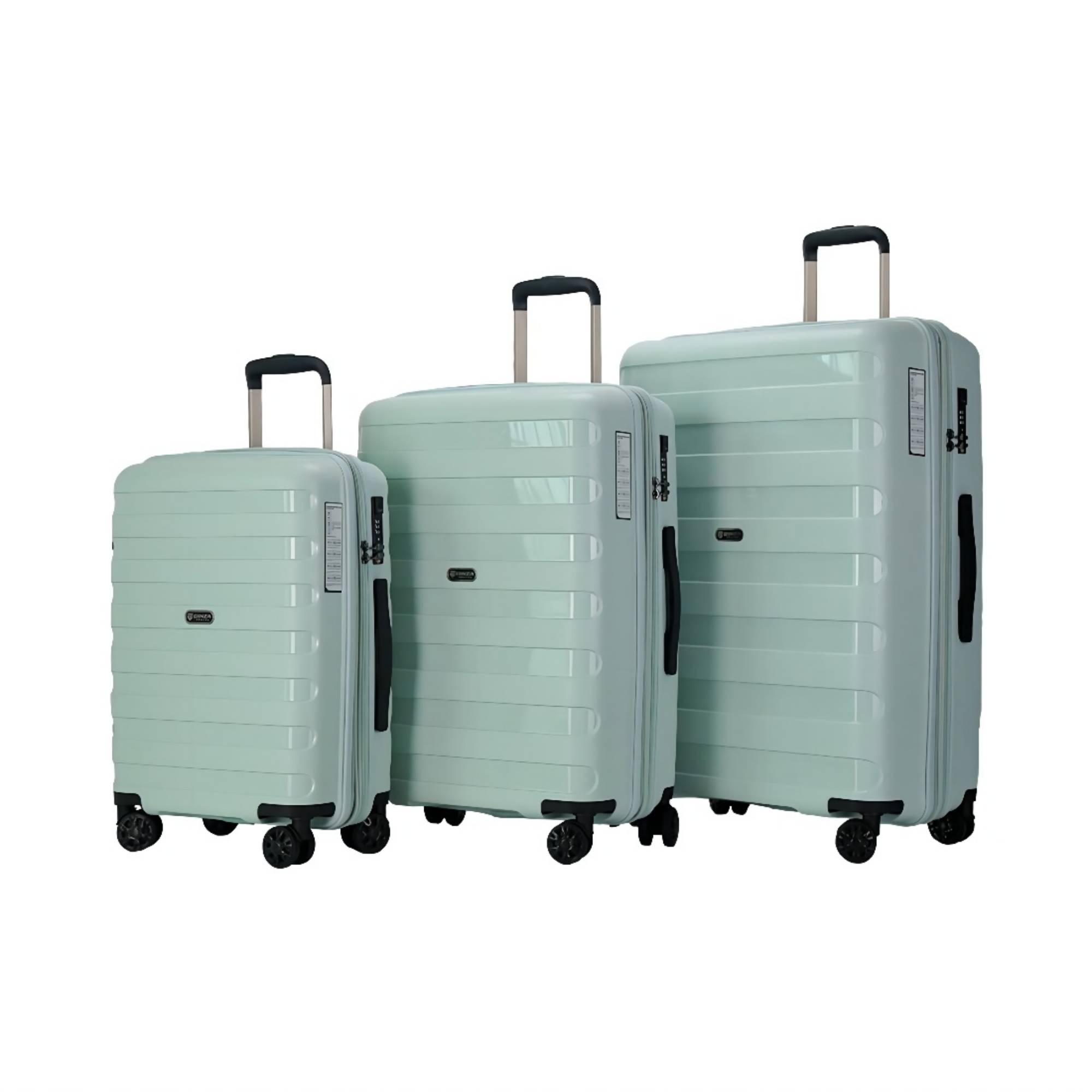 GinzaTravel 3Piece Expandable Hard Luggage Sets ,20"+24"+28" Large