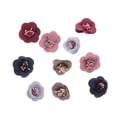 thumbnail image 2 of 10 piezas de flores de tela de colores surtidos para coser, adornos para el cabello DIY, 2 of 9