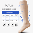 thumbnail image 6 of Compression Socks for Women and Men, PUTUO 20-30 mmHg Circulation Compression Stockings, Best for Running, Athletics, Pregnancy, Travel and Daily, 6 Pairs, 6 of 8