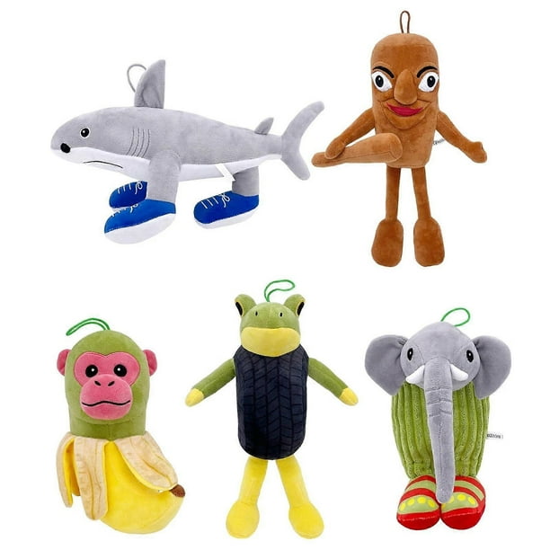 Tralalero Tralala Shark Toy Plush Tun Tung Tung Sahur Toy Doll Brainrot Animals