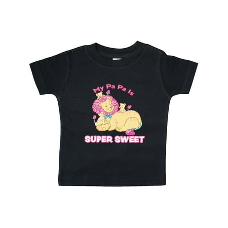 

Inktastic My Pa Pa Is Super Sweet Cotton Candy Lions with Pink Mane Gift Baby Boy or Baby Girl T-Shirt