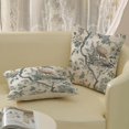 thumbnail image 4 of Chinoiserie Pillow Covers 18x18 Set of 2 Blue Bird Floral Throw Pillows Vintage Blue Green Flowers Decorations Outdoor Pillowcase Chinoiserie Decor Farmhouse Cushion Case for Couch Home, 4 of 6