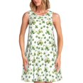 thumbnail image 1 of Fotbe St Patrick's Day3 Vestido de Verano sin Mangas para Mujer – Vestido Midi Línea A, Estilo Camiseta Floral, Vestido Playero Casual y Fluido, 1 of 7