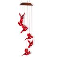 thumbnail image 1 of Solar-Powered Wind Chime LED decorativo windchime Decoración de la granja rústica Decoración del hogar Festival Cumpleaños Arte Craft Inevent HA028252-00B, 1 of 7
