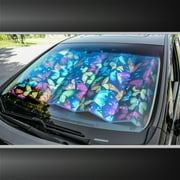 Auto Drive Butterfly Accordion Sunshade Universal Size 1 pack, 63 x 28.5
