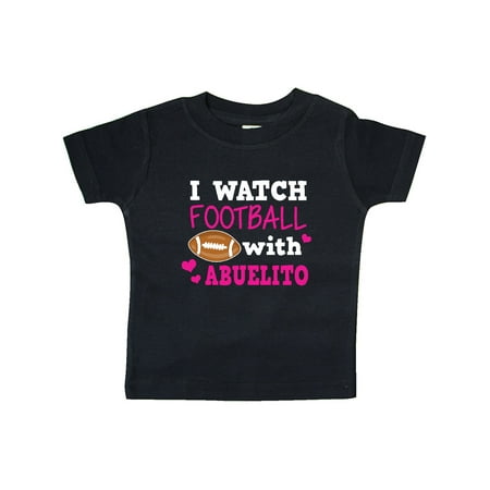 

Inktastic I Watch Football with My Abuelito Gift Baby Boy or Baby Girl T-Shirt
