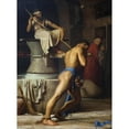 thumbnail image 2 of Carl Bloch 11x14 Gold Ornate Wood Frame and Double Matted Museum Art Print Titled - Samson and the Philistines (1863), 2 of 4