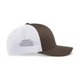 thumbnail image 4 of Pacific Headwear Trucker Snapback Cap 104C Brown/White/Brown Os, 4 of 8