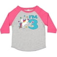 thumbnail image 3 of Inktastic I'm Three Unicorn, 3rd Birthday Boys or Girls Toddler T-Shirt, 3 of 5