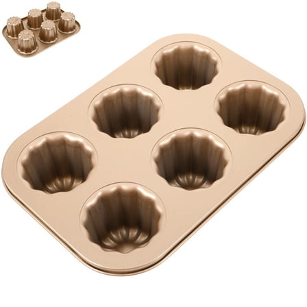 Canele Moulds Copper Cake Mold Form Baking Silicone
