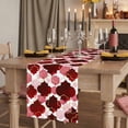 thumbnail image 2 of Table Runners 60 Inches Long Dress Scarves, Red Geometric Moroccan Farmhouse Kitchen/Dining Table Runner, Small Coffee Tablerunners, Abstract Art Red Ombre Modern 13x60 Inch, 2 of 9