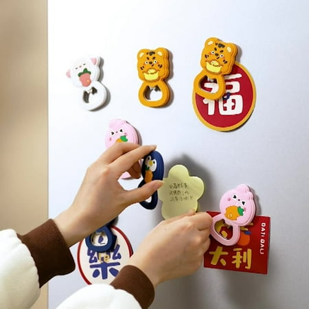 

GXSR Decorative Refrigerator Magnets Animal Shape Can Opener Fridge Magnets for House Office Personal Use