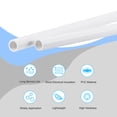 thumbnail image 3 of Unique Bargains 5.8mm ID 8mm OD 500mm White PVC Pipe Round Rigid Plastic Tube for Water Pipe 2 Pack, 3 of 5